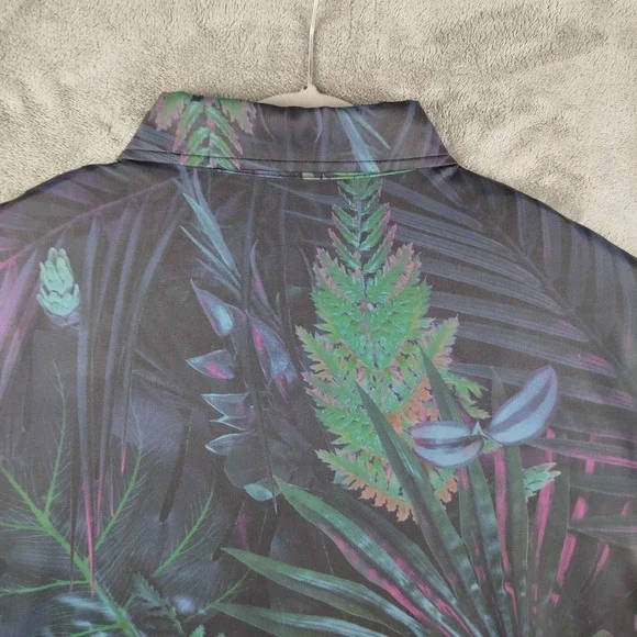 Sunday Swagger Shirt Mens 2XL Black Tropical Golf Polo Smith Bits Print - Picture 7 of 10